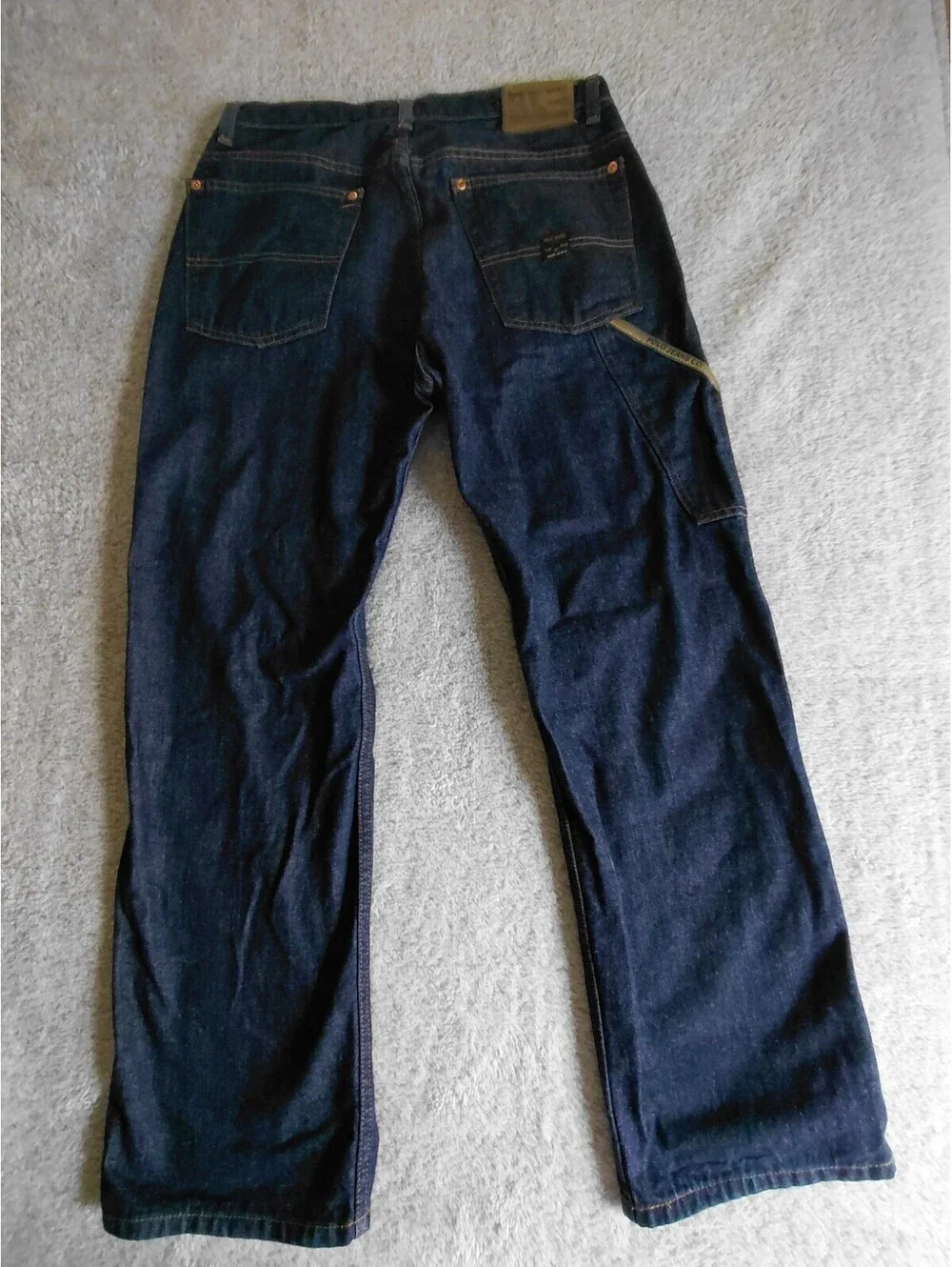 Vtg Polo Ralph Lauren Jeans Mens 30x30 Y2K Blue Relaxed C-5 Carpenter